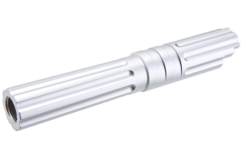 5KU Aluminum Type 1 Outer Barrel For Tokyo Marui Hi Capa 4.3 GBB Airsoft Pistol (Silver)