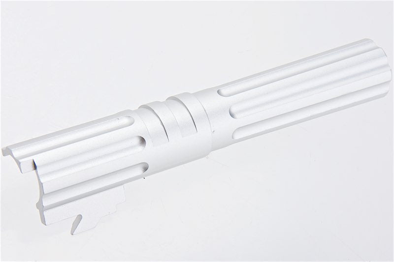 5KU Aluminum Type 1 Outer Barrel For Tokyo Marui Hi Capa 4.3 GBB Airsoft Pistol (Silver)