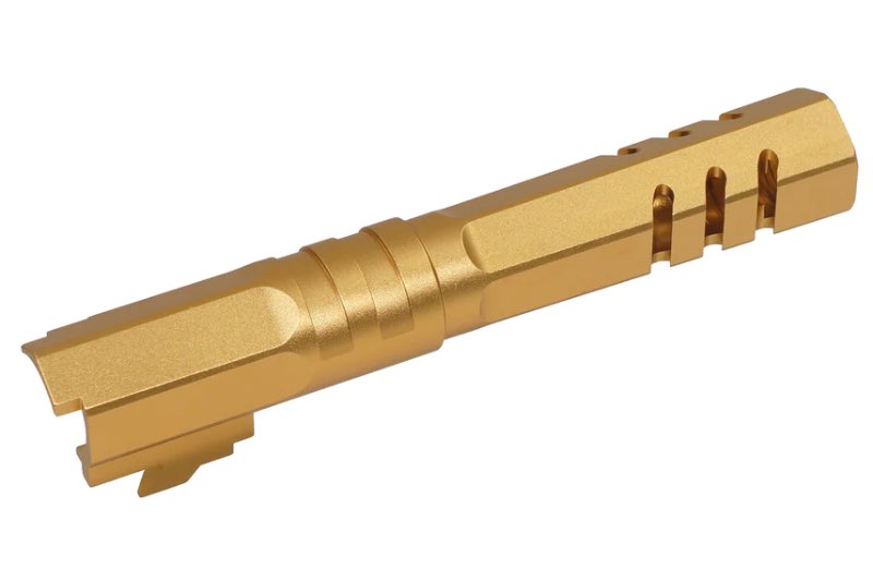 5KU Aluminum Type 2 Outer Barrel For Tokyo Marui Hi Capa 4.3 GBB Airsoft (Gold)