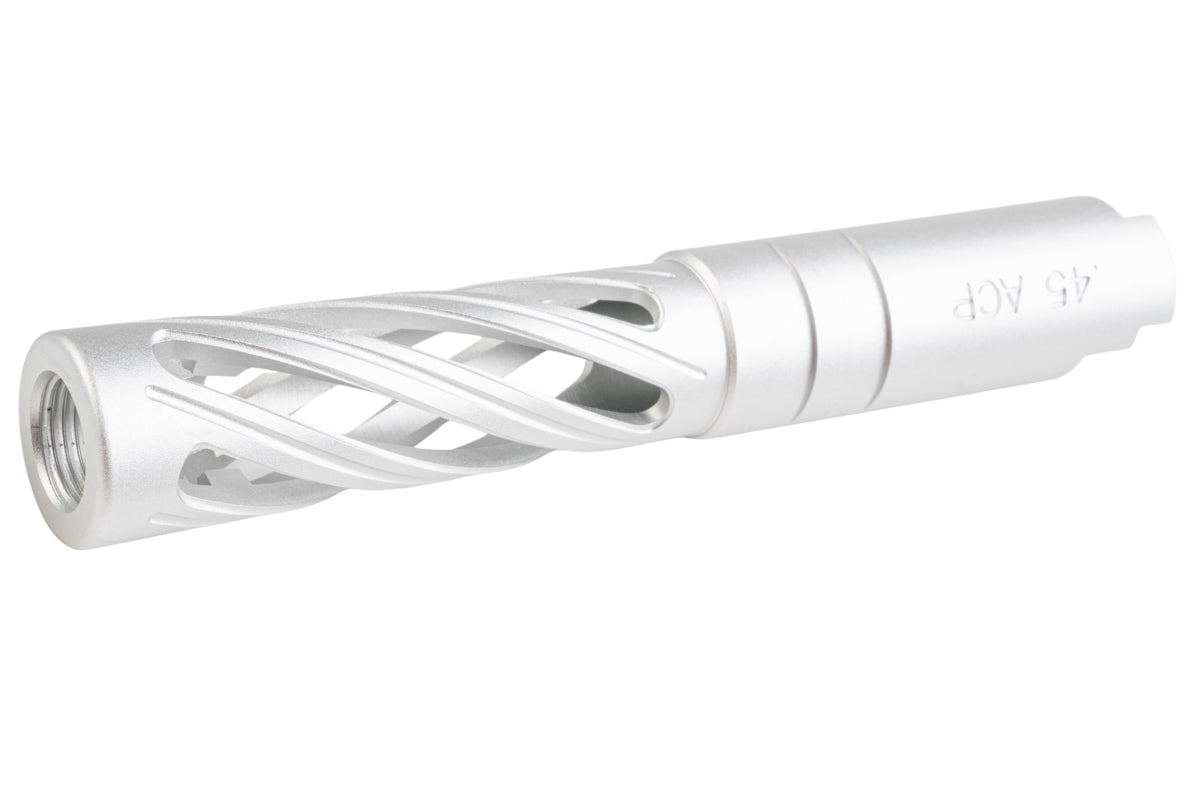 5KU Aluminum Hollow Outer Barrel For Tokyo Marui Hi Capa 4.3 GBB Airsoft Pistol (Silver)