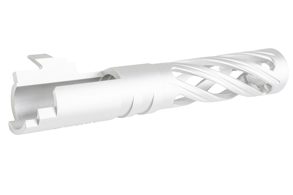 5KU Aluminum Hollow Outer Barrel For Tokyo Marui Hi Capa 4.3 GBB Airsoft Pistol (Silver)