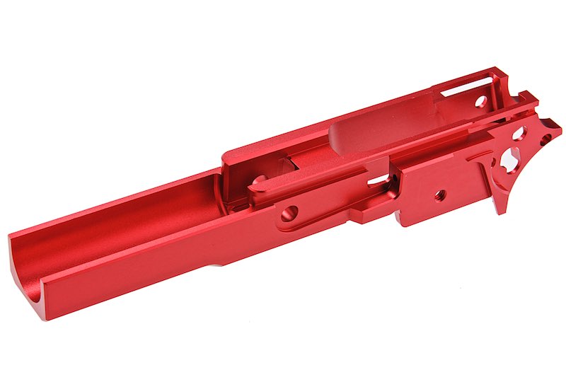 5KU 3.9 inch Type 2 Infinity Aluminum Frame For Tokyo Marui Hi Capa GBB Pistol (Red)