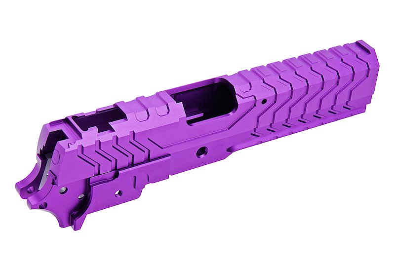 5KU Aluminum Slide & Frame For Tokyo Marui Hi Capa GBB Airsoft (Martix Type/ Purple)