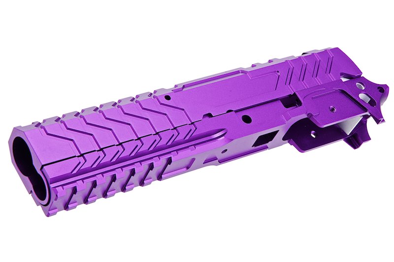 5KU Aluminum Slide & Frame For Tokyo Marui Hi Capa GBB Airsoft (Martix Type/ Purple)