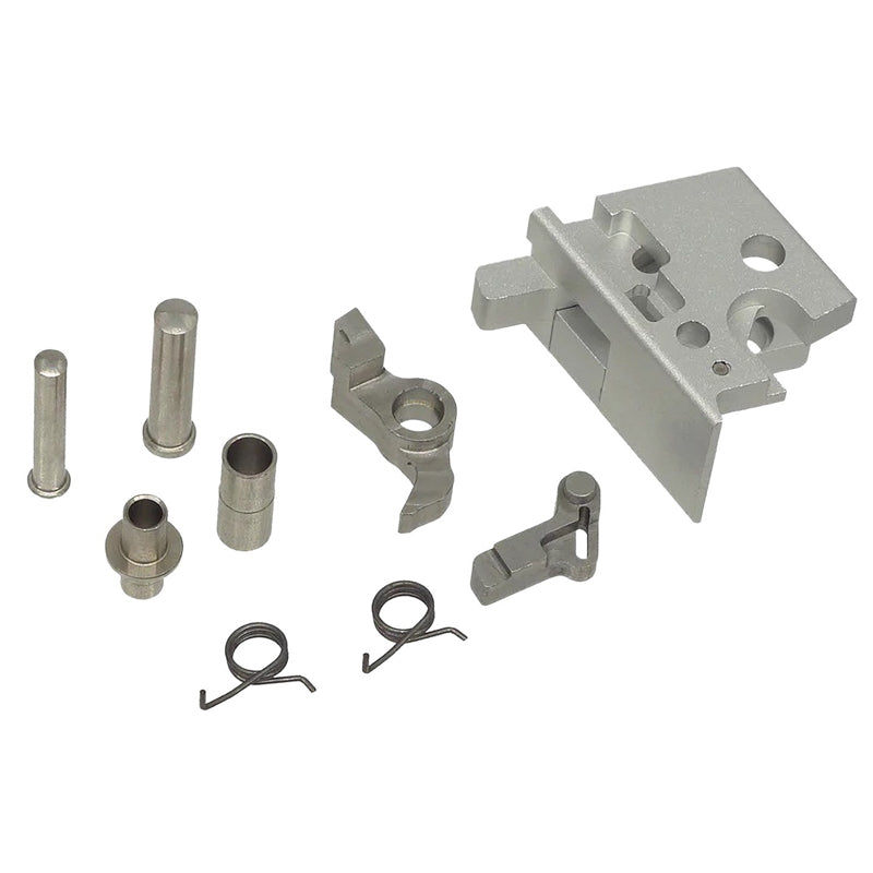 5KU Aluminum Matrix Style Slide & Middle Frame Set For Tokyo Marui Hi Capa GBB Airsoft (Interchangeable Comp/ Black/Gold)