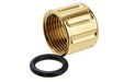 5KU Vertical Knurling Threaded Protector (14mm CCW/ Gold)
