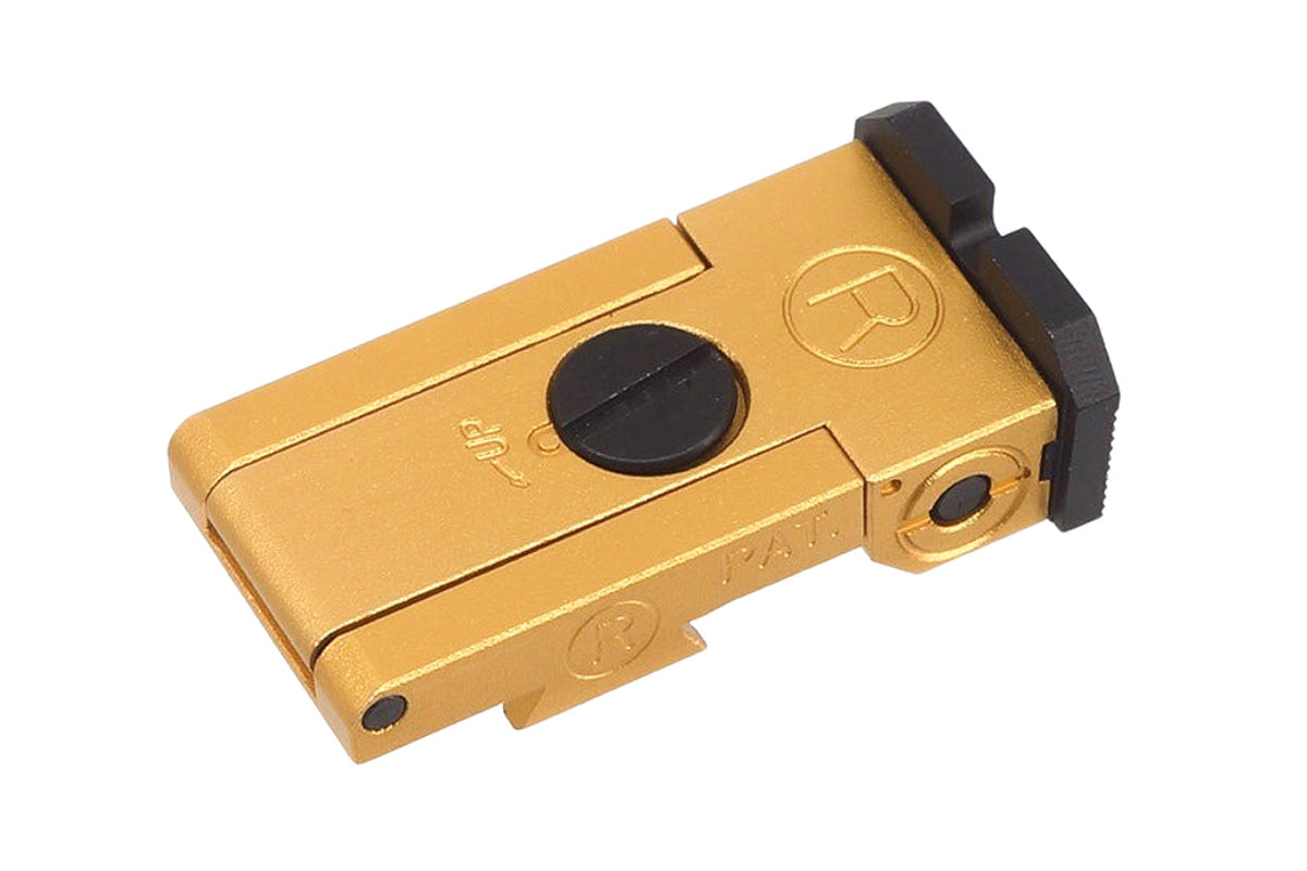5KU BO Style Rear Sight For Tokyo Marui Hi Capa 5.1 GBB Airsoft (Gold)