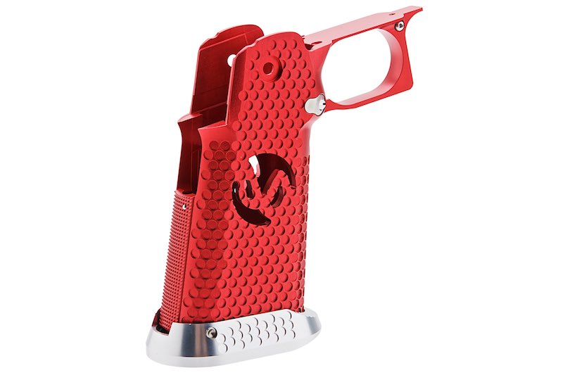 5KU CNC Aluminum Infinity Style Grip For Tokyo Marui Hi Capa GBB (Type 3/ Red)