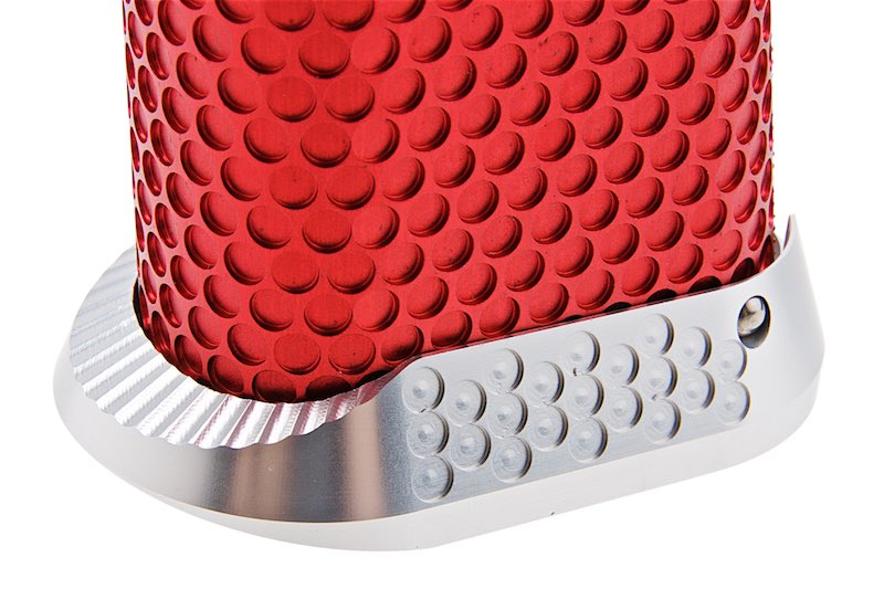 5KU CNC Aluminum Infinity Style Grip For Tokyo Marui Hi Capa GBB (Type 3/ Red)