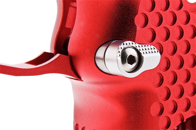 5KU CNC Aluminum Infinity Style Grip For Tokyo Marui Hi Capa GBB (Type 3/ Red)