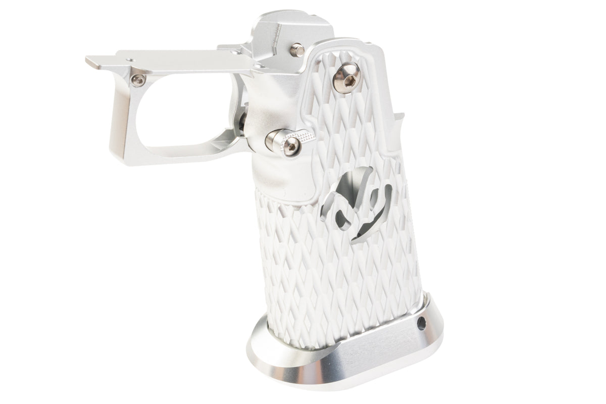 5KU CNC Aluminum Grip For Tokyo Marui Hi Capa GBB (Type 6/ Silver)