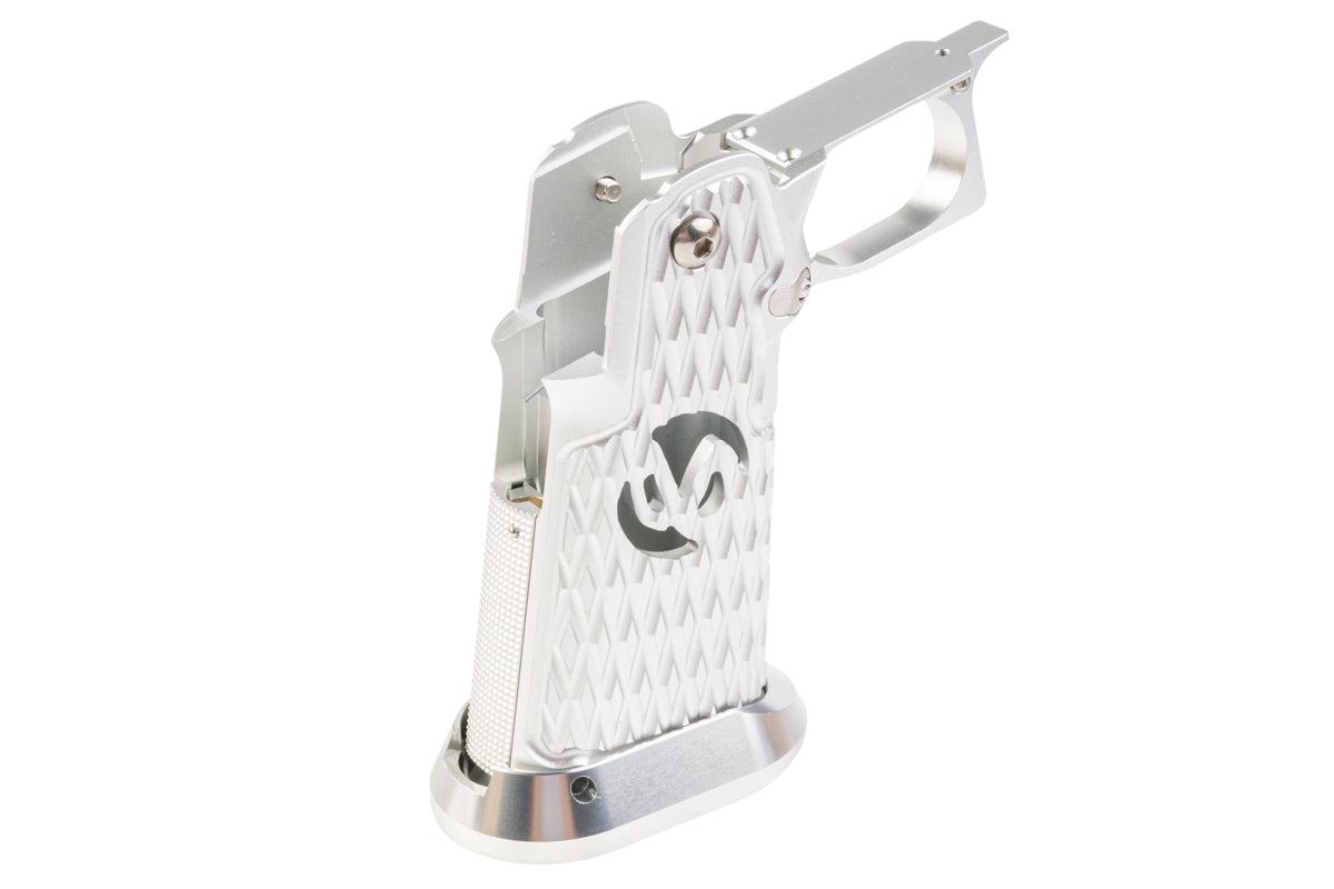 5KU CNC Aluminum Grip For Tokyo Marui Hi Capa GBB (Type 6/ Silver)