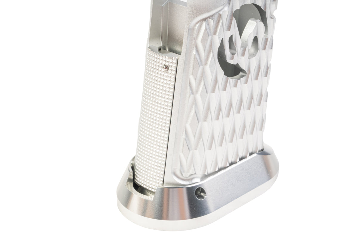 5KU CNC Aluminum Grip For Tokyo Marui Hi Capa GBB (Type 6/ Silver)
