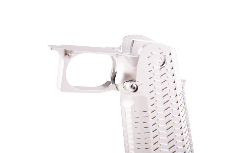 5KU CNC Aluminum Type 6 Grip For Tokyo Marui Hi Capa GBB Airsoft (Silver)