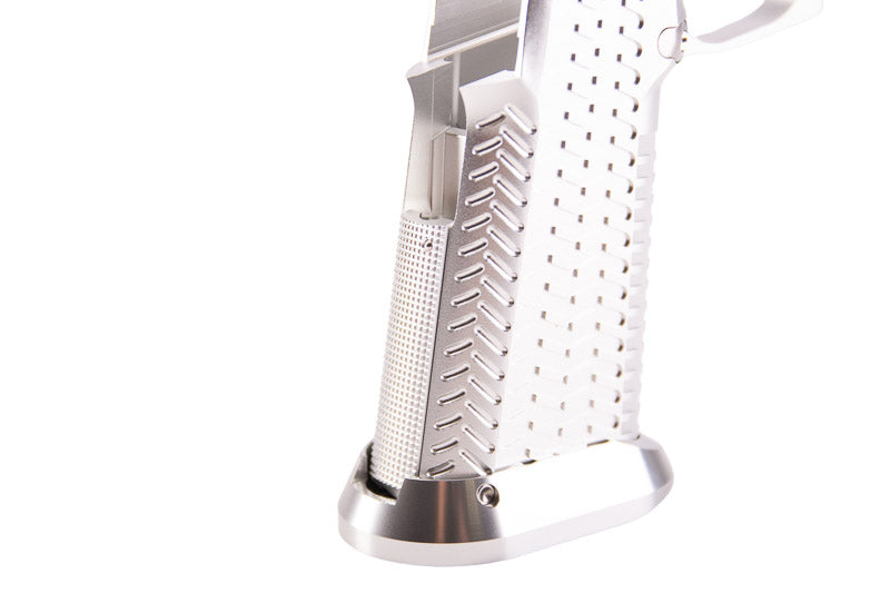 5KU CNC Aluminum Type 6 Grip For Tokyo Marui Hi Capa GBB Airsoft (Silver)