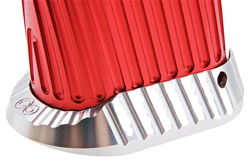 5KU CNC Aluminum Type 4 Grip For Tokyo Marui Hi Capa GBB Airsoft (Infinity/ Red)