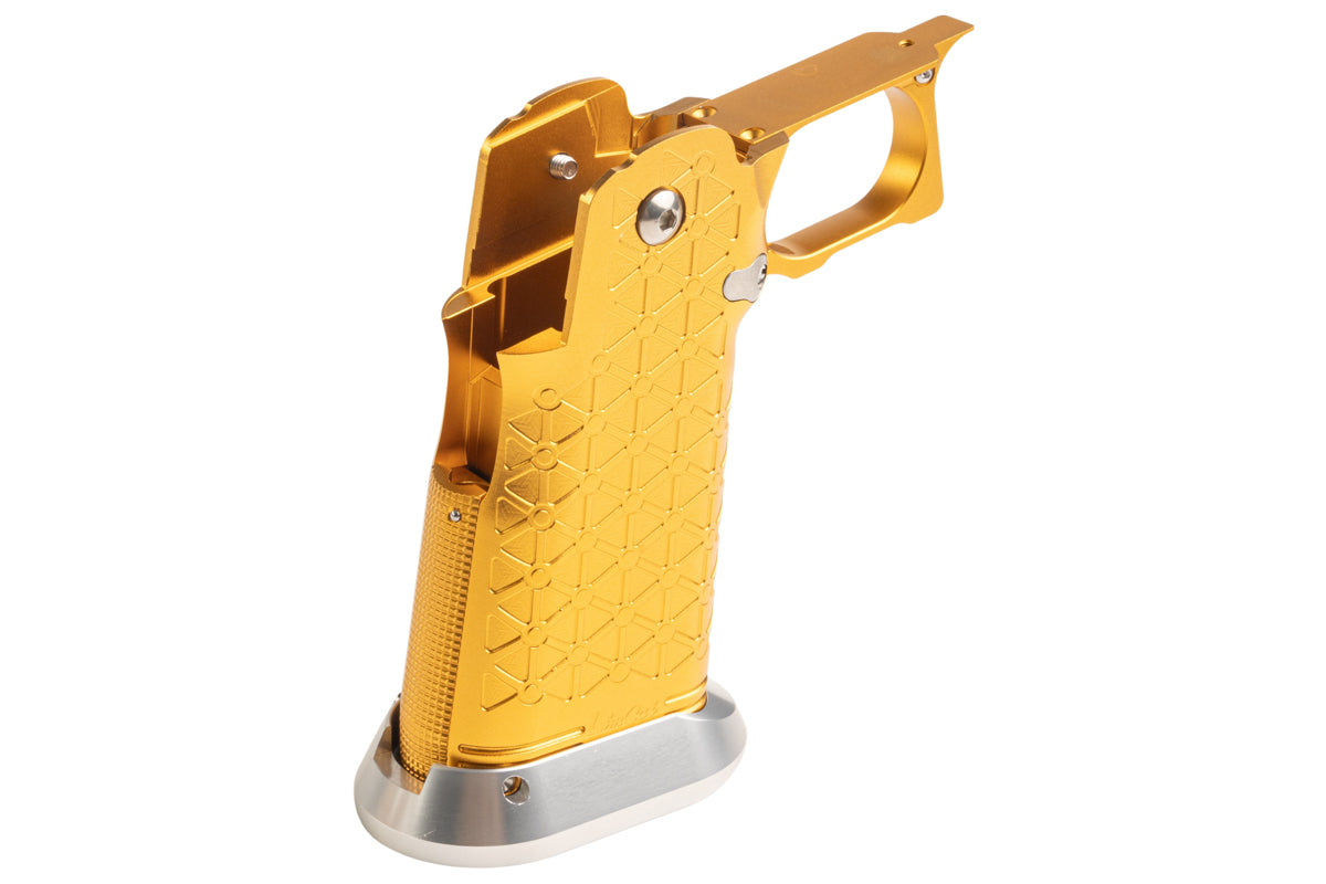 5KU CNC Aluminum Grip For Tokyo Marui Hi Capa GBB Airsoft (Type 8/ Gold)
