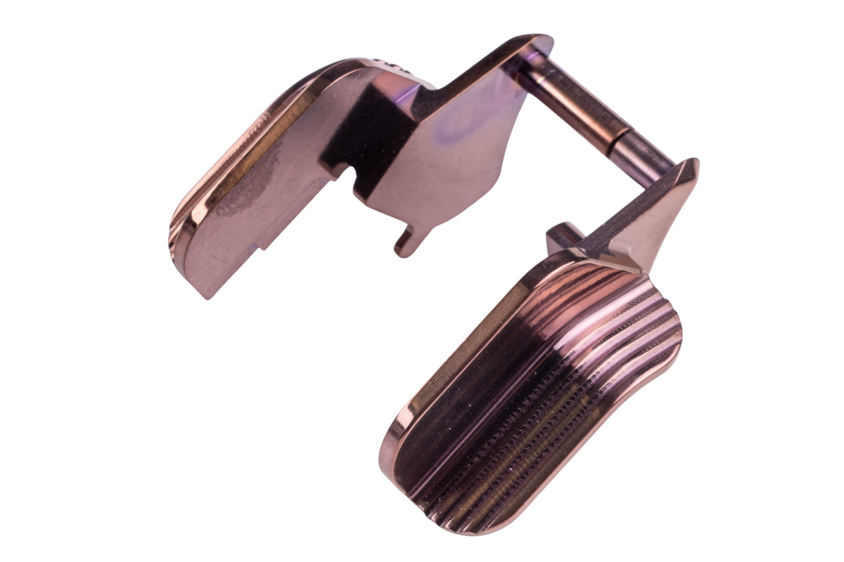 5KU Stainless Ambidextrous Shielded Thumb Safety for Tokyo Marui Hi Capa GBB Series (Brown)