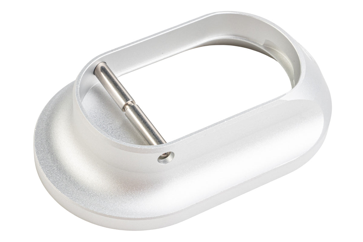 5KU Aluminum XL Infinity Magwell for Tokyo Marui Hi Capa GBB Airsoft (For Aluminum Grip Only/ Matte Silver)