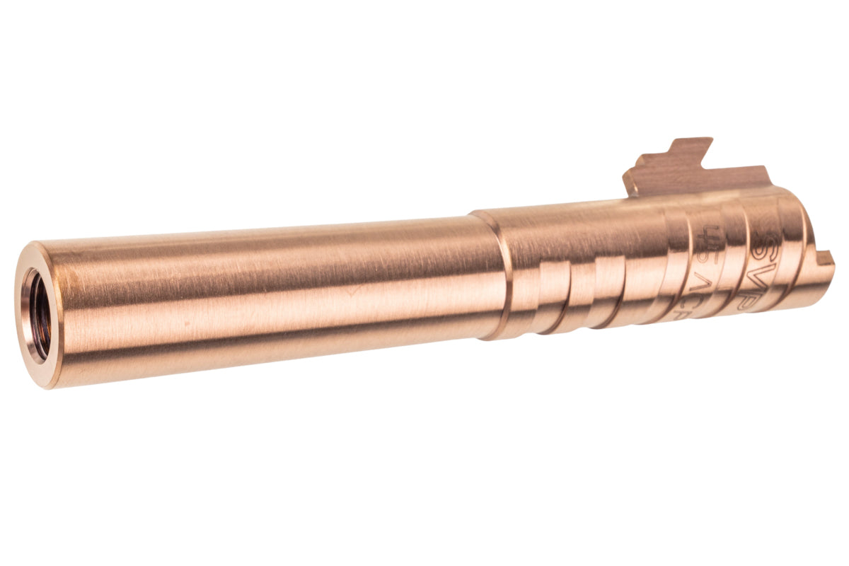 5KU Infinity SVP Stainless Steel Outer Barrel For Tokyo Marui Hi Capa 4.3 GBB Airsoft (.45ACP Marking/ Brown)