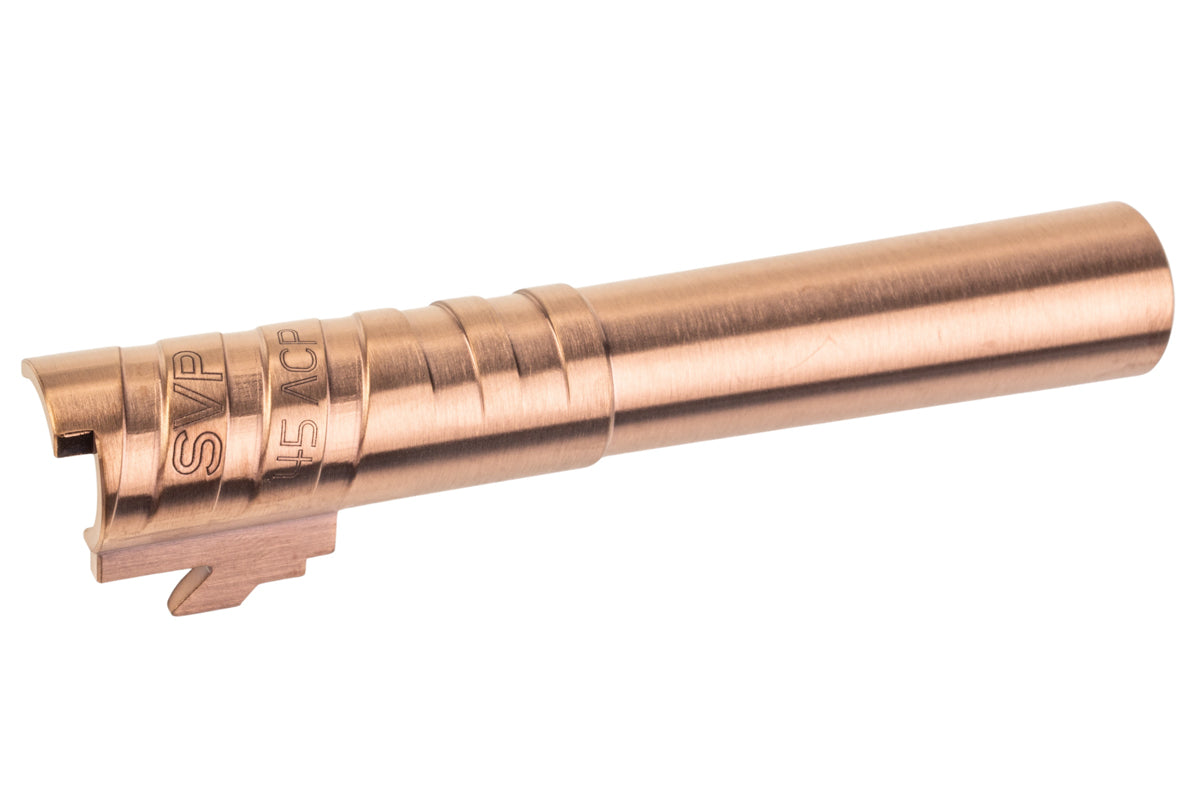 5KU Infinity SVP Stainless Steel Outer Barrel For Tokyo Marui Hi Capa 4.3 GBB Airsoft (.45ACP Marking/ Brown)