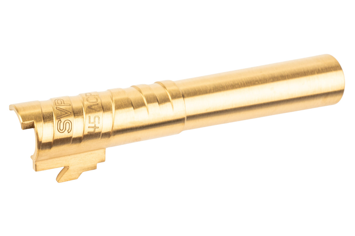 5KU Infinity SVP Stainless Steel Outer Barrel For Tokyo Marui Hi Capa 4.3 GBB Airsoft (.45ACP Marking/ Gold)