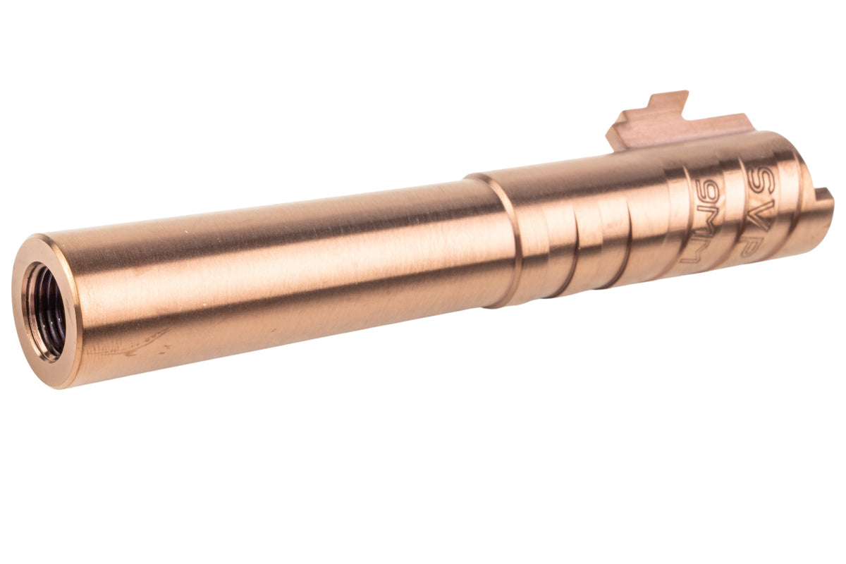 5KU Infinity SVP Stainless Steel Outer Barrel For Tokyo Marui Hi Capa 4.3 GBB Airsoft (9mm Marking/ Brown)