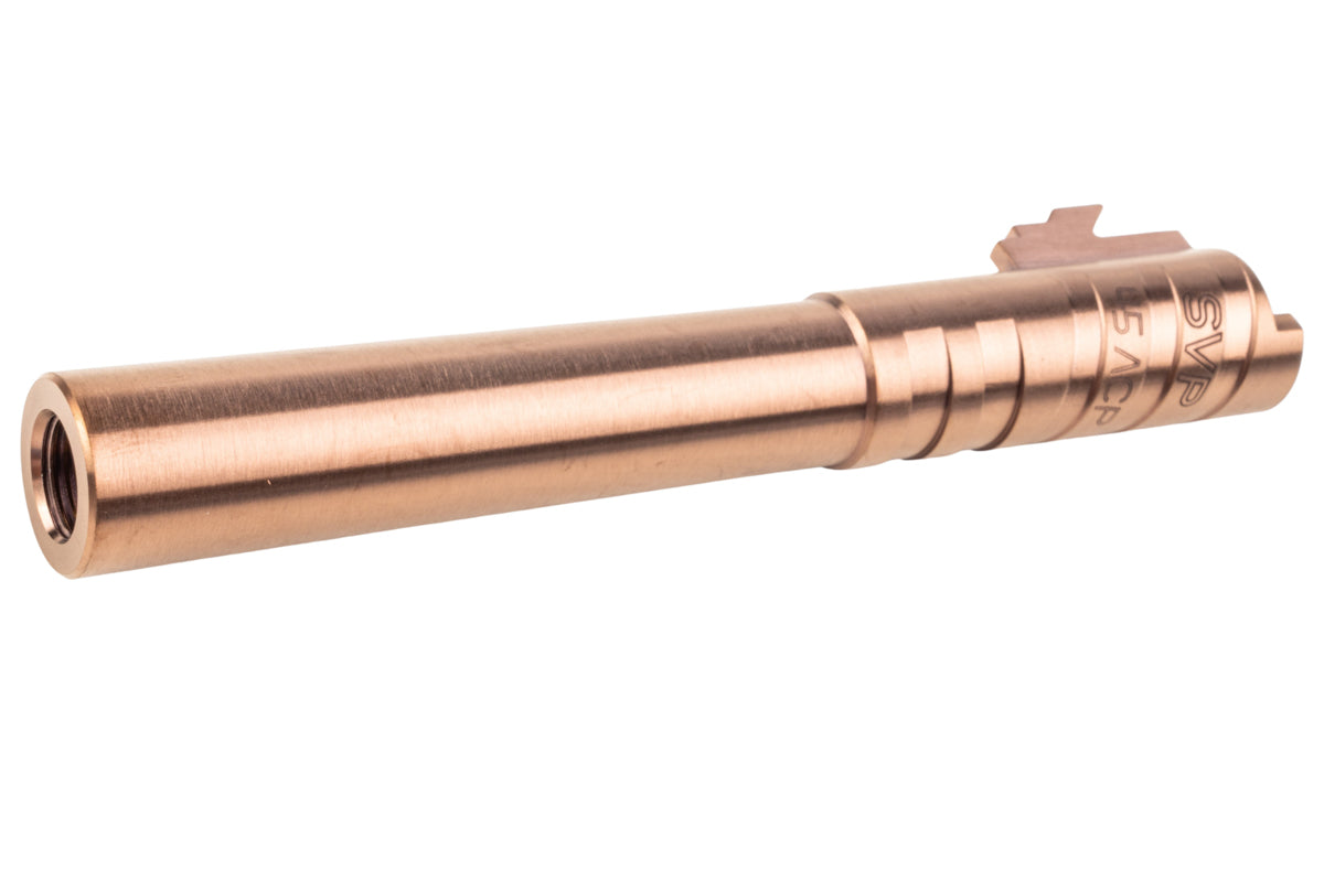 5KU Infinity SVP Stainless Steel Outer Barrel For Tokyo Marui Hi Capa 5.1 GBB Airsoft (.45ACP Marking/ Brown)
