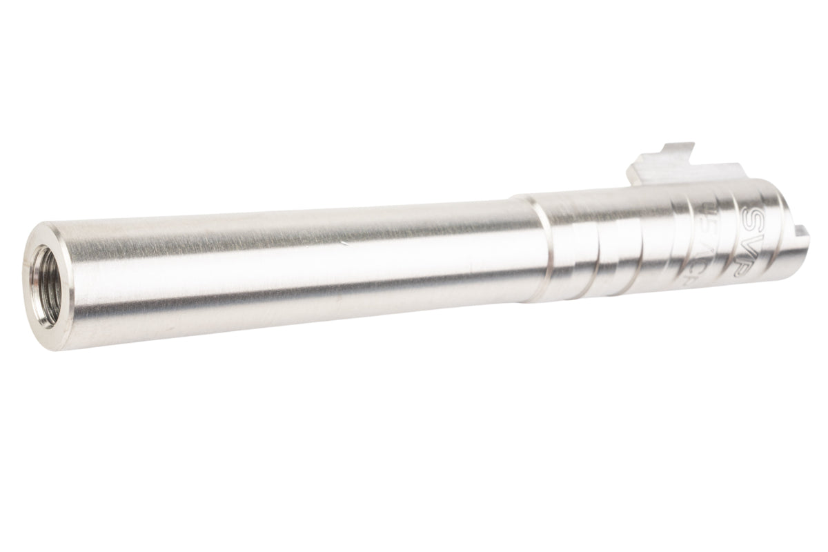 5KU Infinity SVP Stainless Steel Outer Barrel For Tokyo Marui Hi Capa 5.1 GBB Airsoft (.45ACP Marking/ Silver)