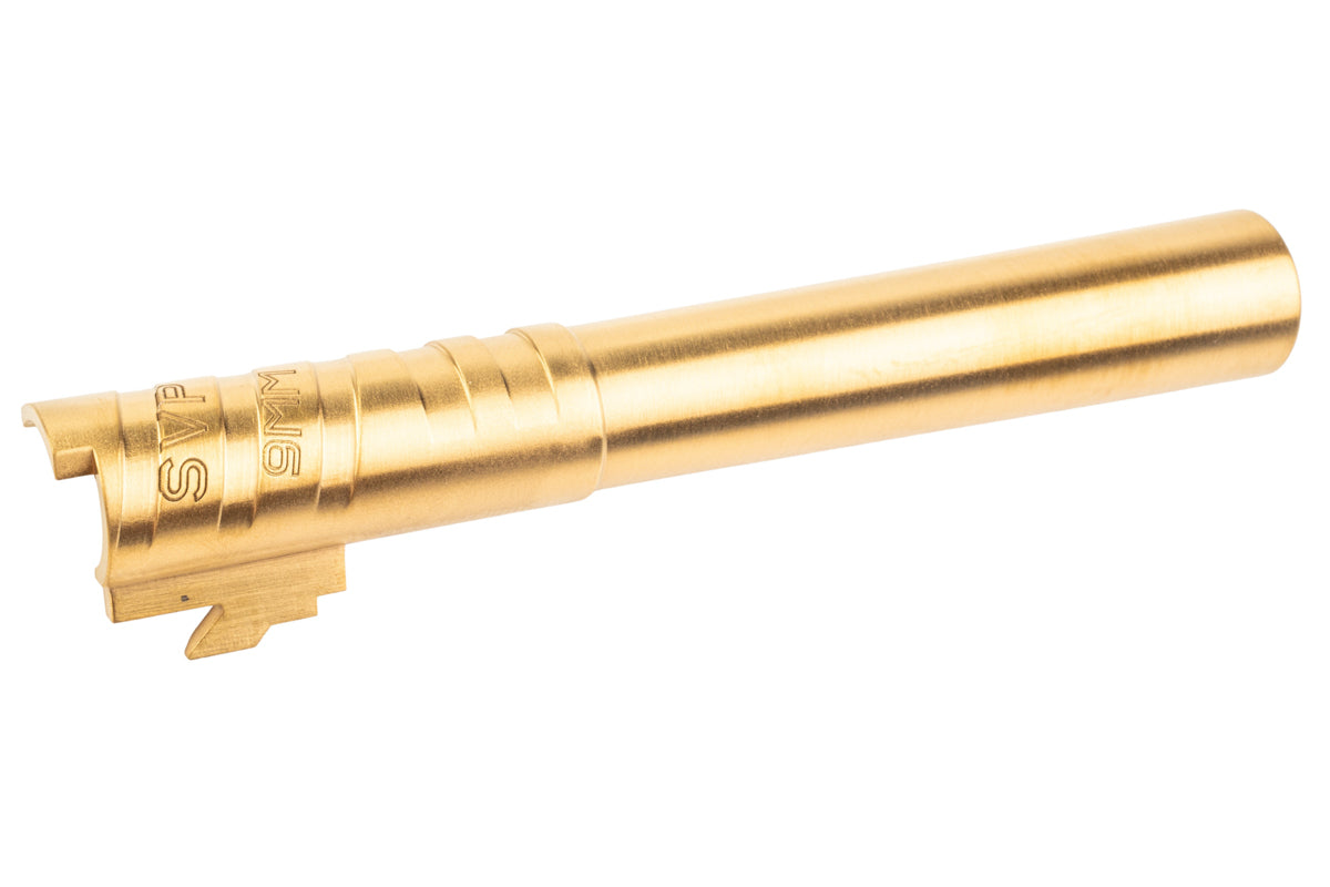 5KU Infinity SVP Stainless Steel Outer Barrel For Tokyo Marui Hi Capa 5.1 GBB Airsoft (9mm Marking/ Gold)