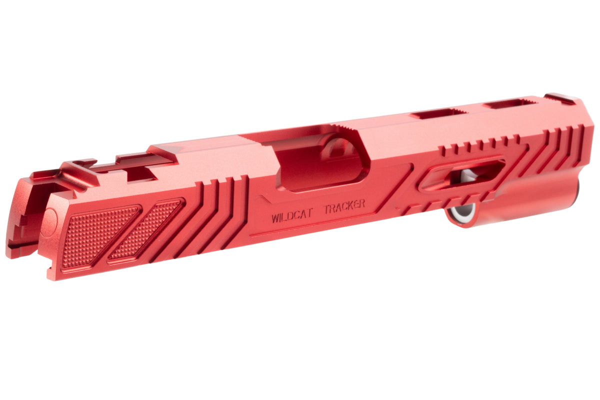 5KU CNC Aluminum Wildcat Slide For Tokyo Marui Hi Capa GBB Airsoft Pistol (Red)