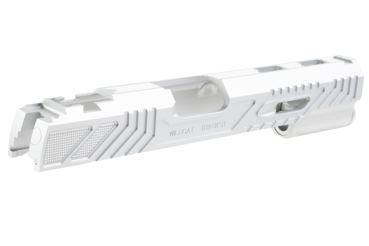5KU CNC Aluminum Wildcat Slide For Tokyo Marui Hi Capa GBB Airsoft Pistol (Silver)