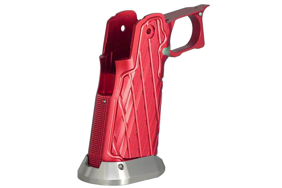 5KU CNC Aluminum Grip For Tokyo Marui Hi Capa GBB Airsoft (Type 11/ Red)