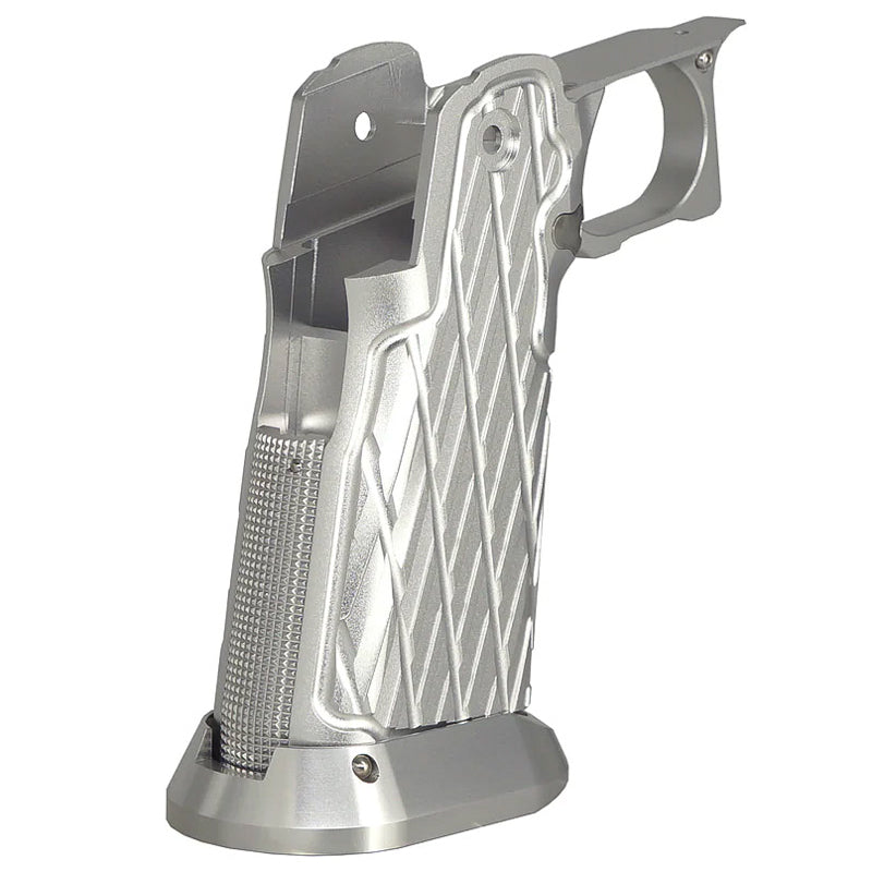 5KU CNC Aluminum Grip For Tokyo Marui Hi Capa GBB (Type 11/ Silver)
