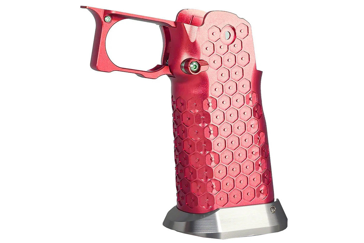 5KU CNC Aluminum Grip For Tokyo Marui Hi Capa GBB Airsoft (Type 12/ Red)