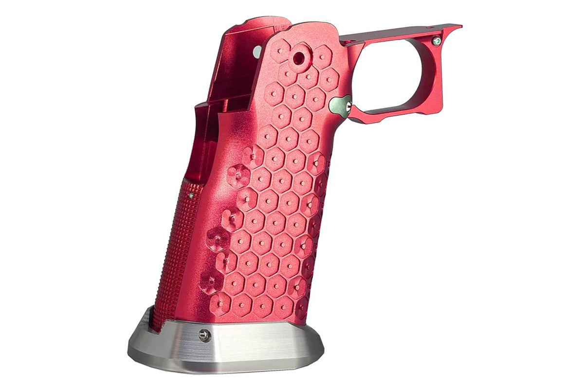 5KU CNC Aluminum Grip For Tokyo Marui Hi Capa GBB Airsoft (Type 12/ Red)