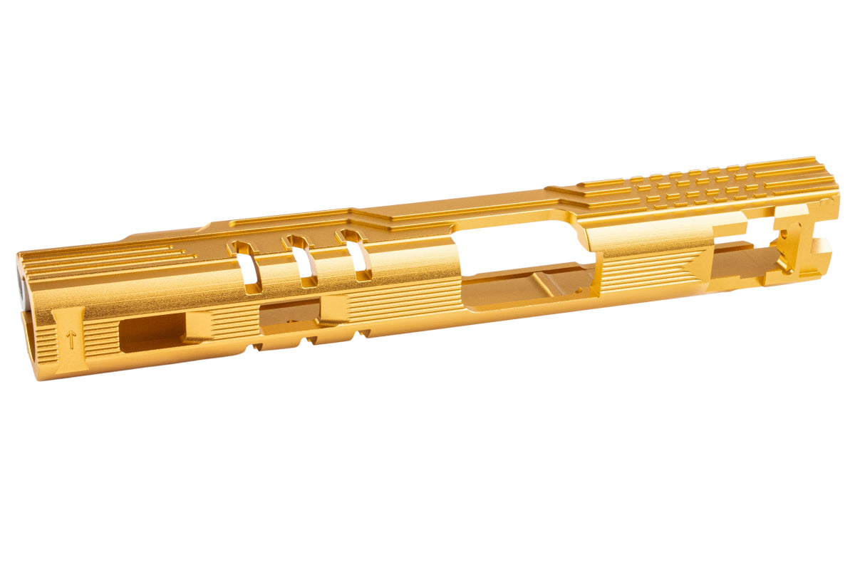 5KU CNC Aluminum LimCat Protector 5.1 Slide For Tokyo Marui Hi Capa 5.1 GBB Airsoft (Gold)