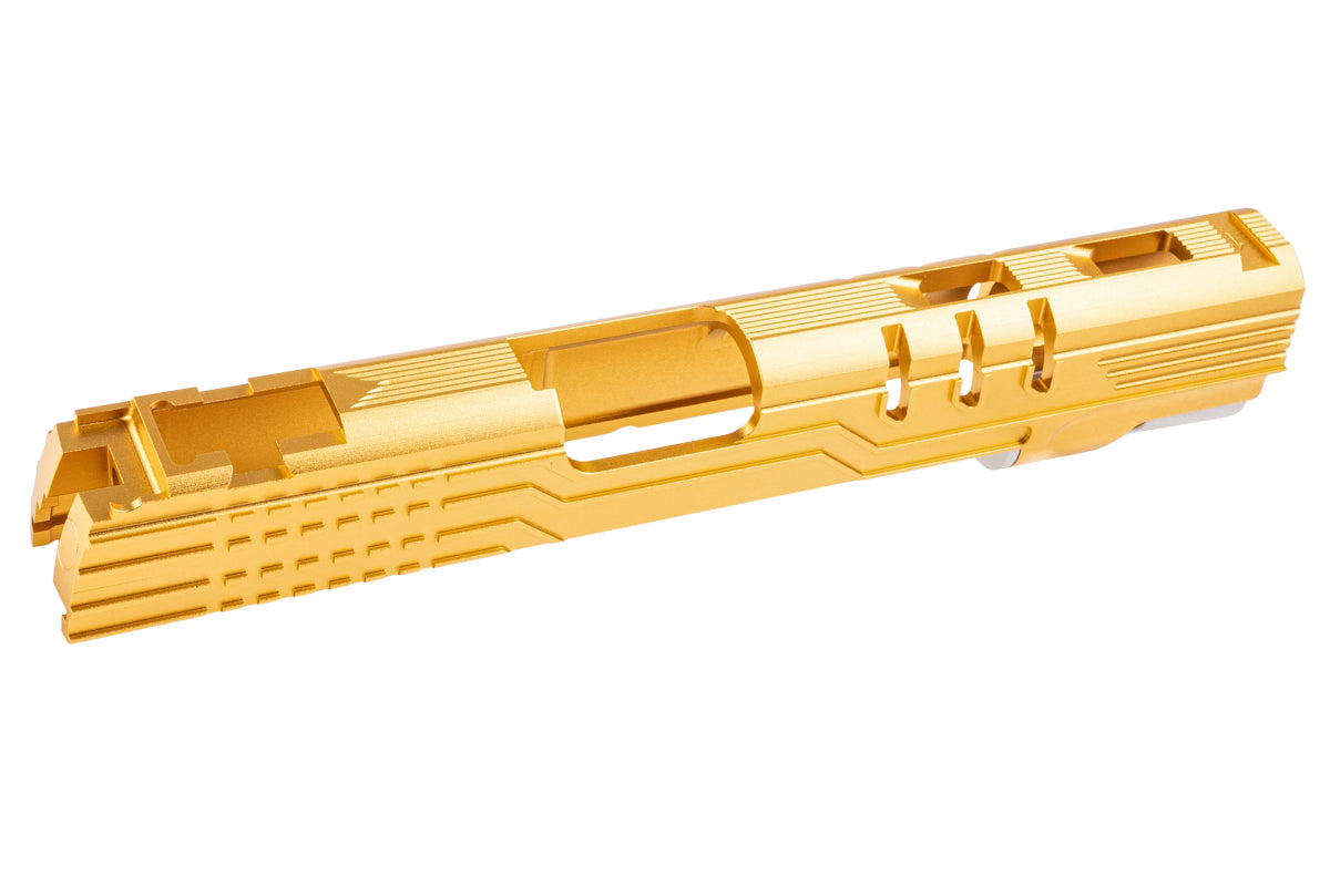 5KU CNC Aluminum LimCat Protector 5.1 Slide For Tokyo Marui Hi Capa 5.1 GBB Airsoft (Gold)