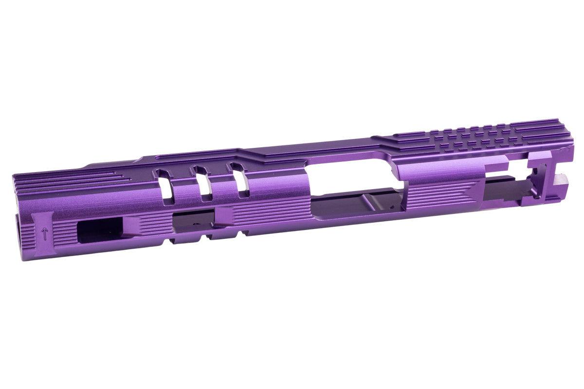 5KU CNC Aluminum LimCat Protector 5.1 Slide For Tokyo Marui Hi Capa 5.1 GBB Airsoft (Purple)