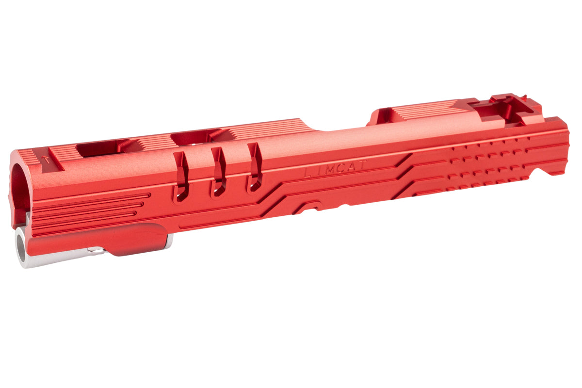 5KU CNC Aluminum LimCat Protector 5.1 Slide For Tokyo Marui Hi Capa 5.1 GBB Airsoft (Red)