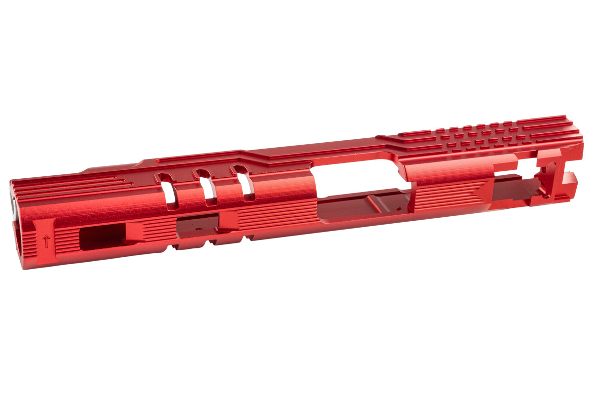 5KU CNC Aluminum LimCat Protector 5.1 Slide For Tokyo Marui Hi Capa 5.1 GBB Airsoft (Red)