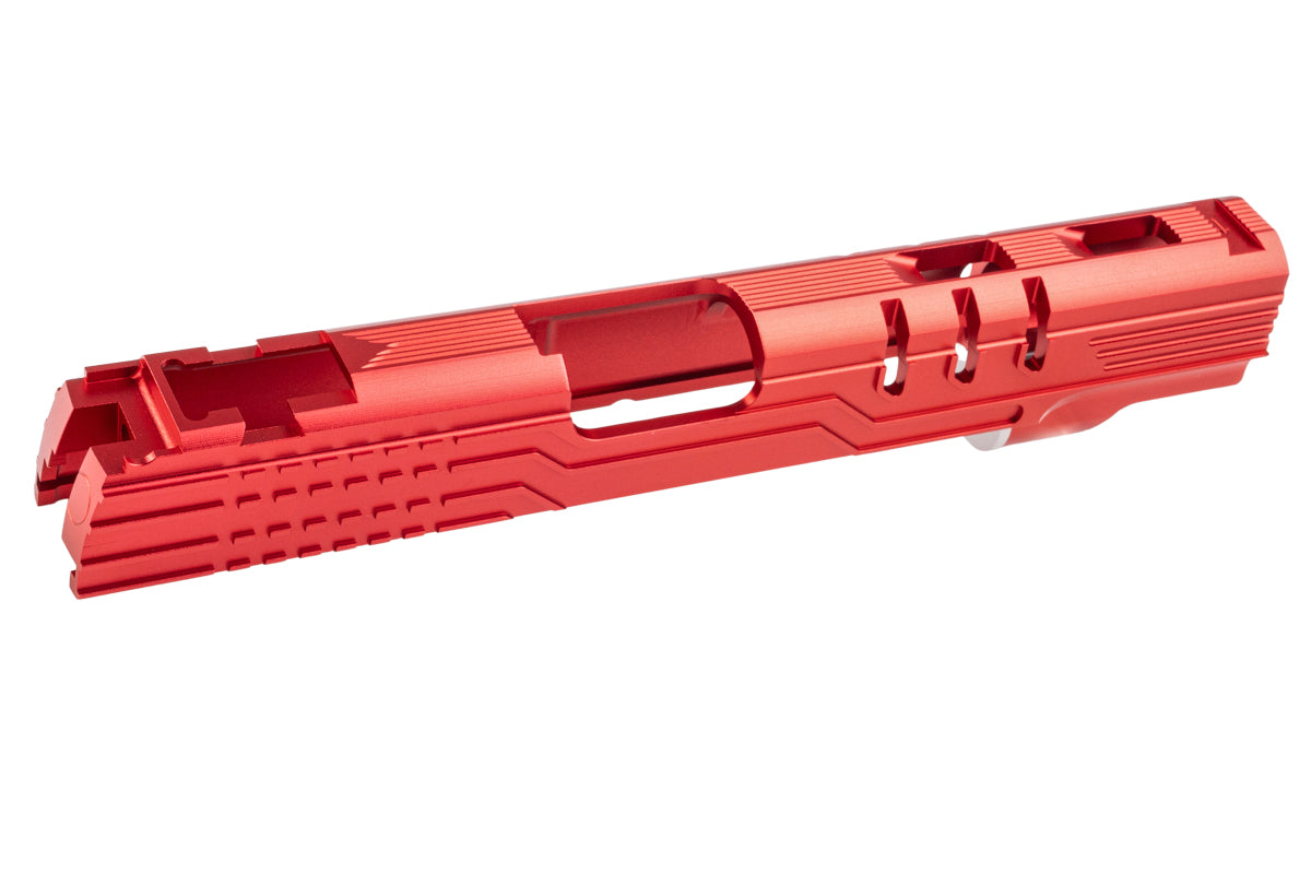 5KU CNC Aluminum LimCat Protector 5.1 Slide For Tokyo Marui Hi Capa 5.1 GBB Airsoft (Red)