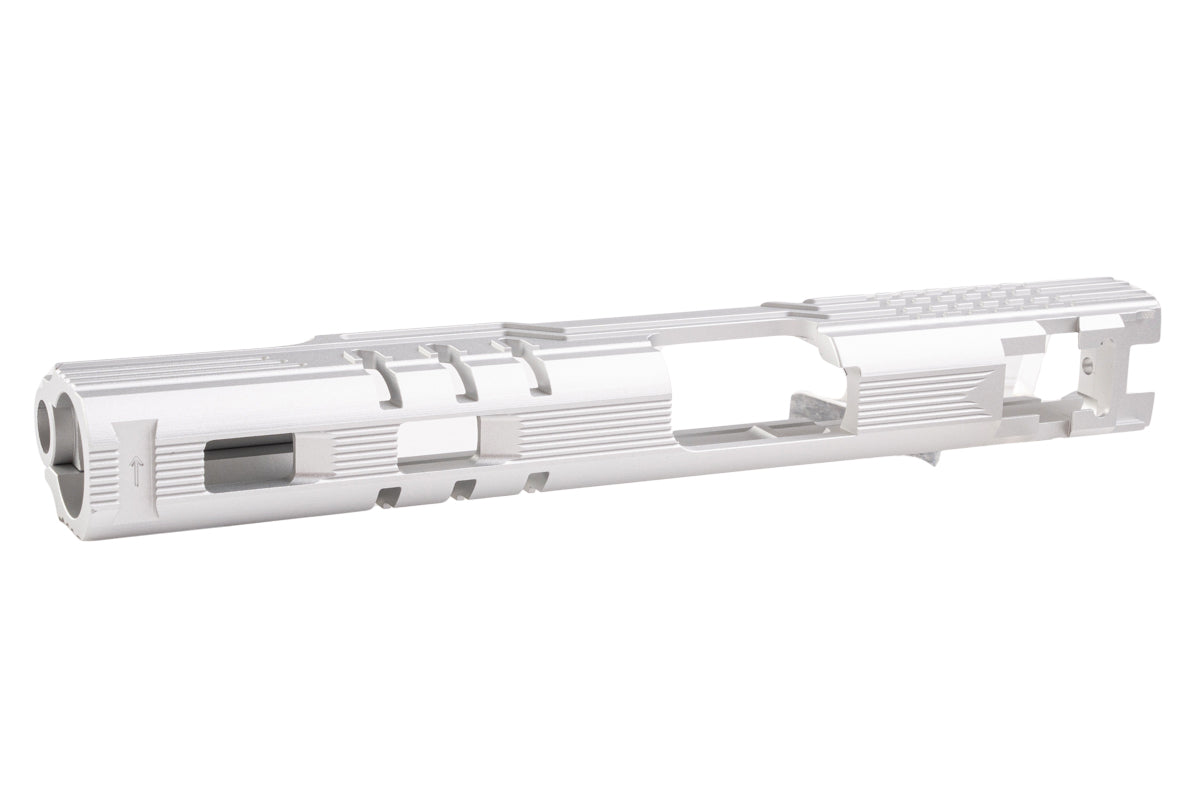 5KU CNC Aluminum LimCat Protector 5.1 Slide For Tokyo Marui Hi Capa 5.1 GBB Airsoft (Silver)