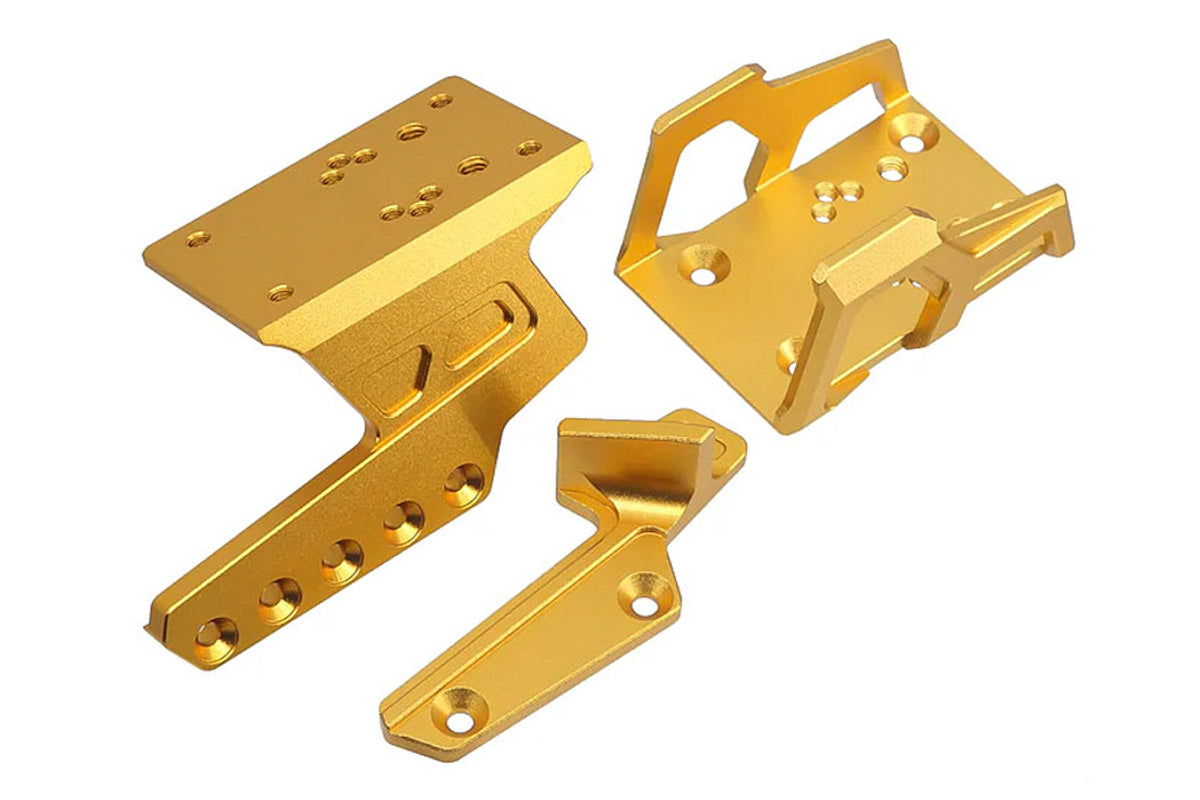 5KU Exoskeleton Optic Mount w/ Thumb Rest For Tokyo Marui Hi Capa GBB Airsoft (Gold)