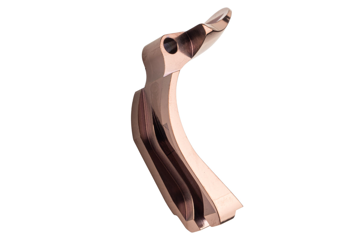 5KU IPSC Stainless Non-Functional Grip Safety for Tokyo Marui Hi Capa GBB Airsoft (Plastic Grip/ Brown)