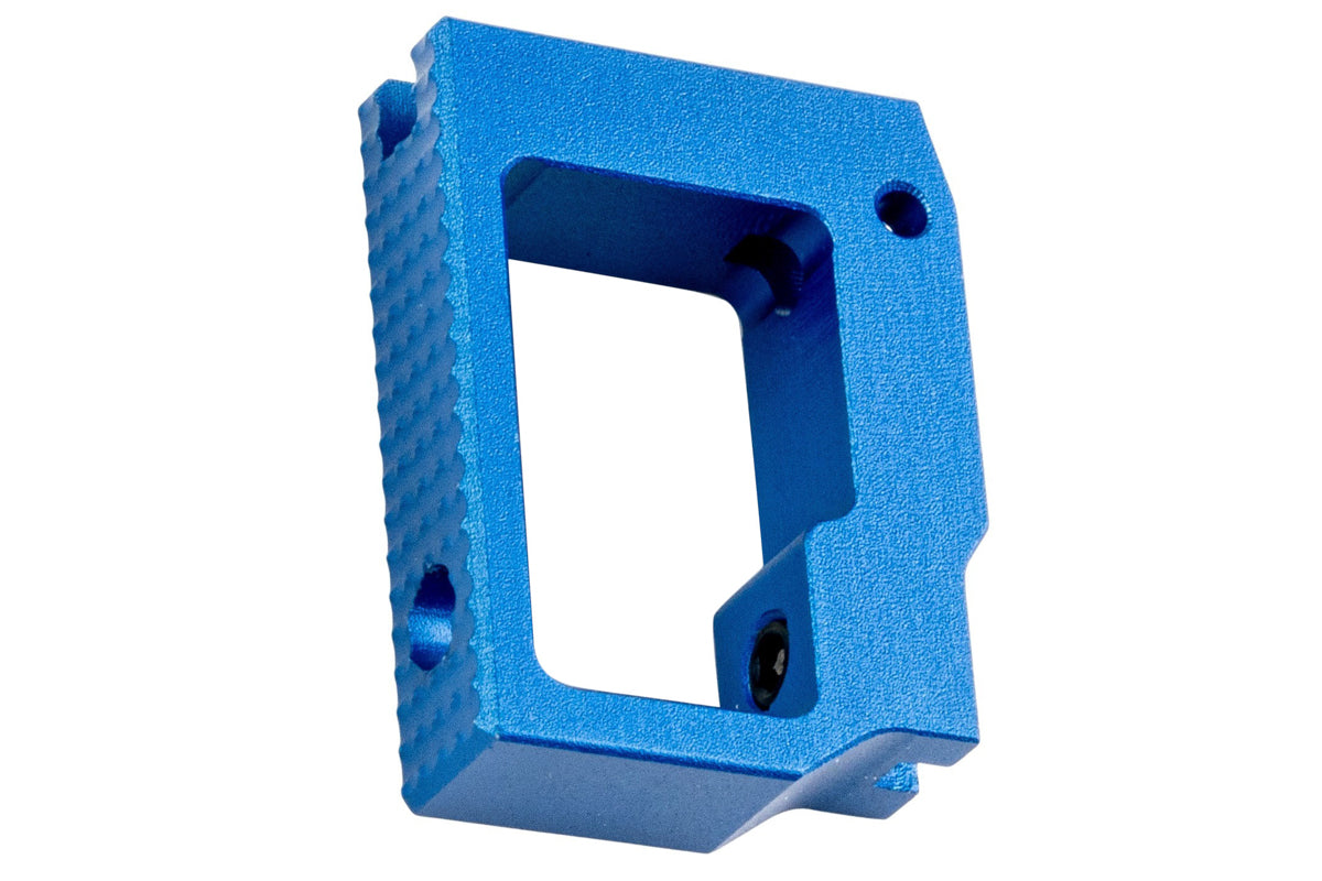 5KU Aluminum Long Flat Adjustable Trigger For Tokyo Marui Hi Capa GBB Airsoft (Blue)