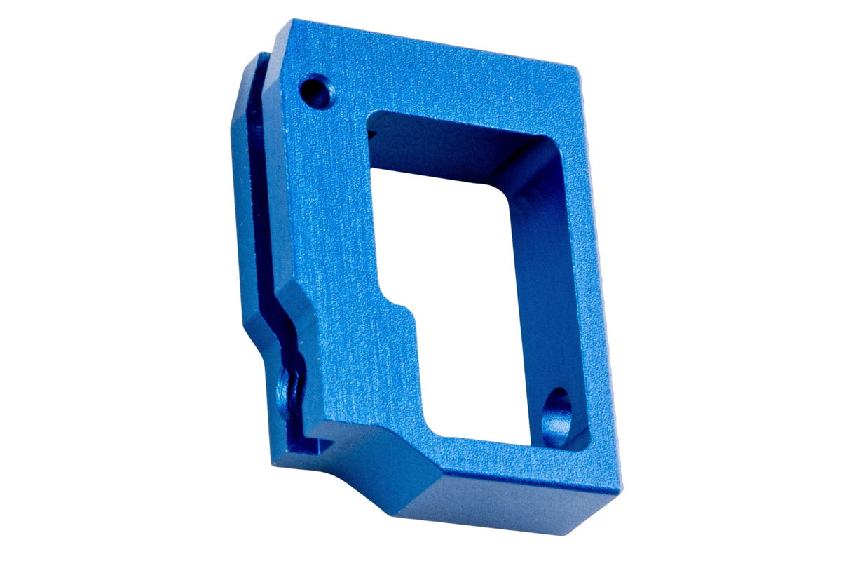 5KU Aluminum Long Flat Adjustable Trigger For Tokyo Marui Hi Capa GBB Airsoft (Blue)