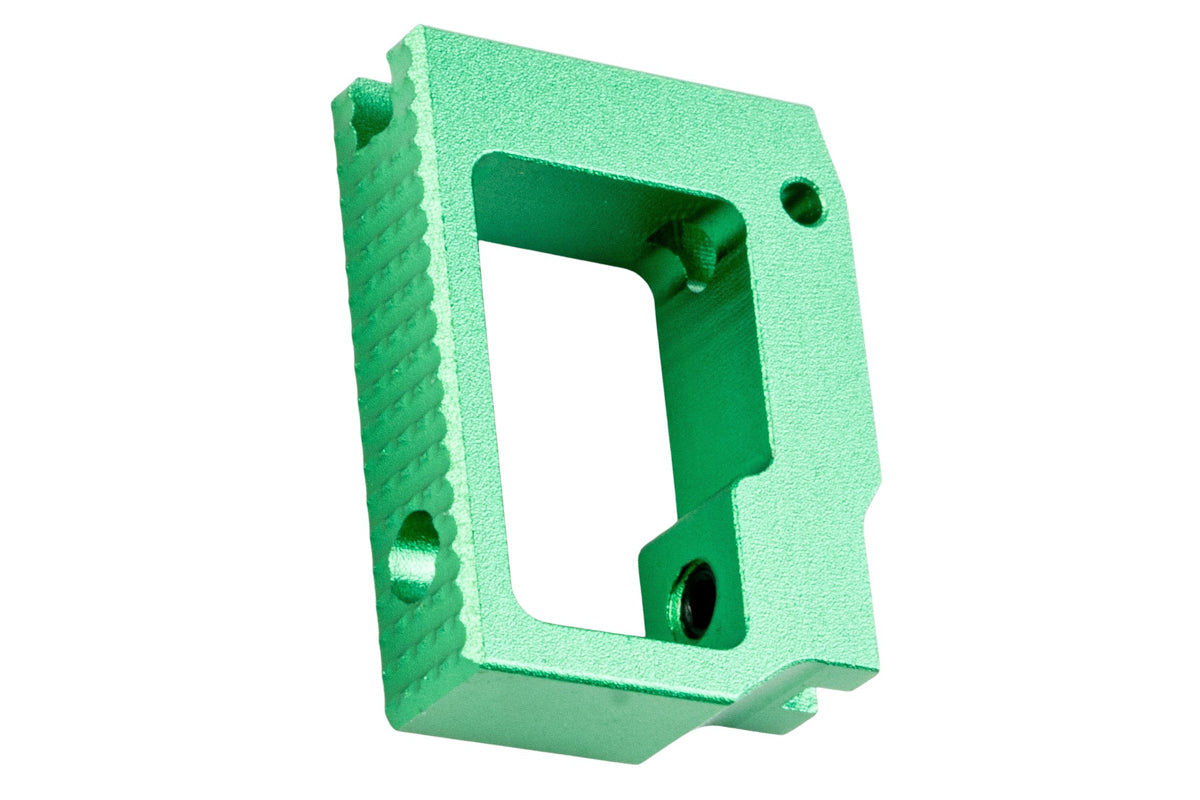 5KU Aluminum Long Flat Adjustable Trigger For Tokyo Marui Hi Capa GBB Airsoft (Green)