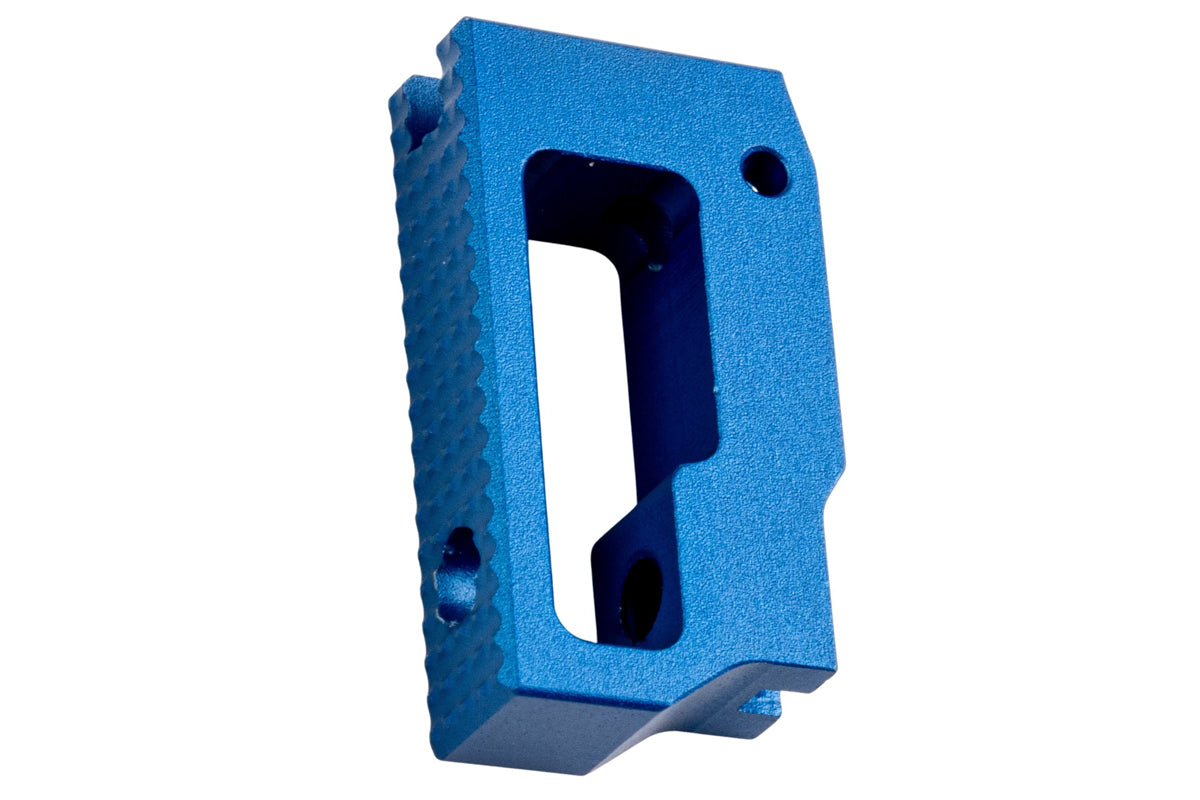 5KU Aluminum Short Flat Adjustable Trigger For Tokyo Marui Hi Capa GBB Airsoft (Blue)