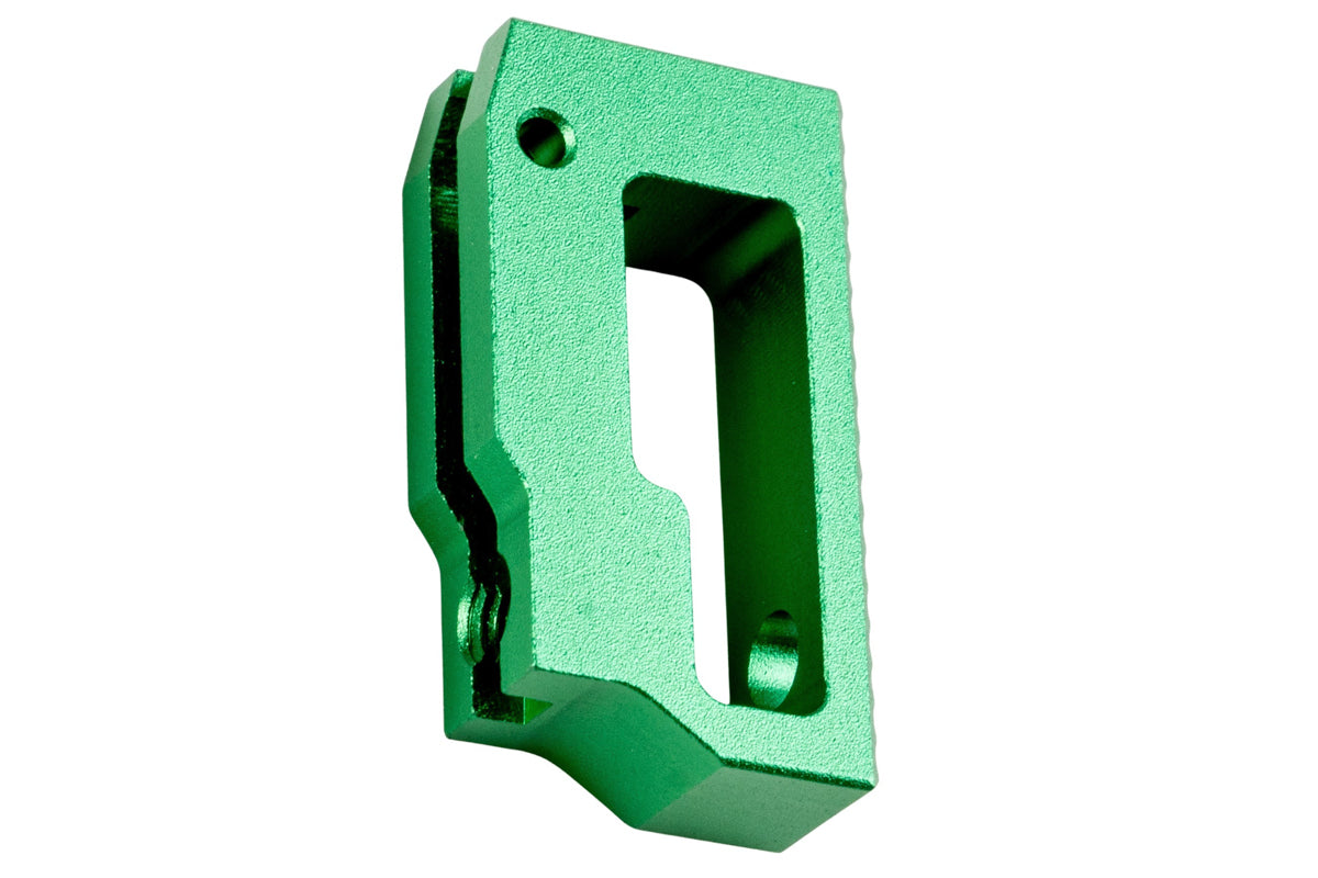 5KU Aluminum Short Flat Adjustable Trigger For Tokyo Marui Hi Capa GBB Airsoft (Green)